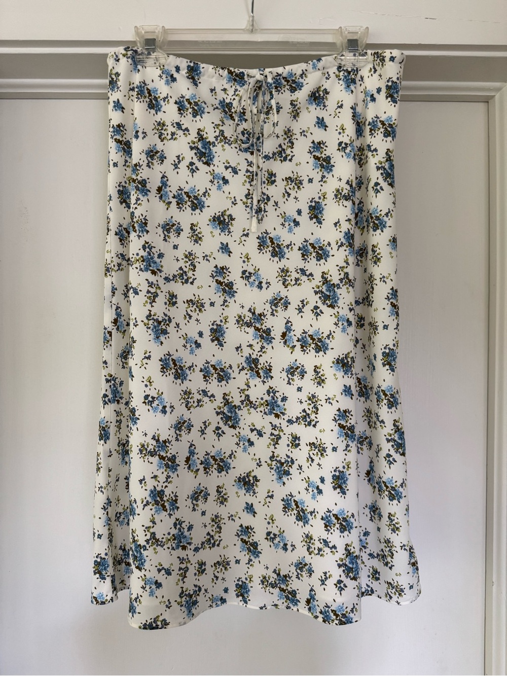 Open Edit print georgette midi skirt sz medium